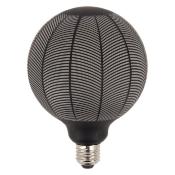 Ampoule globe E27 LED - Motifs aiguilles de pin noir - 4W - 1800K