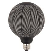 Ampoule globe E27 LED - Motifs aiguilles de pin noir - 4W - 1800K