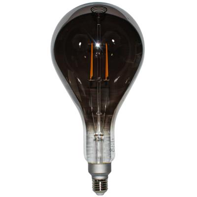 Ampoule décorative LED  XL- Culot E27 - Poire verre fumé noir - 6W - 3000K