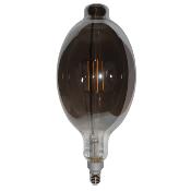 Ampoule décorative LED Culot E27 - Forme ballon verre fumé -6W - 3000K