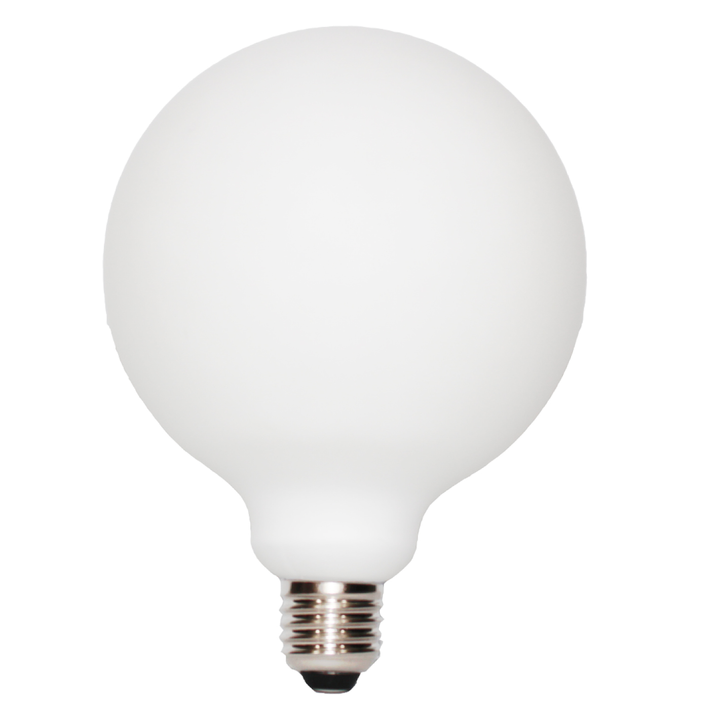 Ampoule LED Culot E27 - Forme globe en verre blanc mat - 5W - 4000K