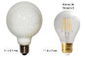 Ampoule LED culot à vis E27 - Effet ciel étoilé - 6W - 4000K - Diam 95mm