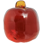 Perle pomme ambre translucide