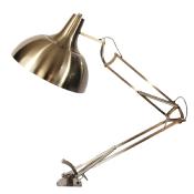 Applique lampe d'architecte en métal bras articulé Acier Inox brillant E27