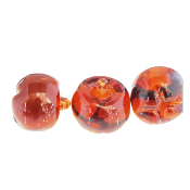 Perle pomme orange caramel translucide