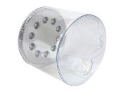 Lanterne solaire gonflable ronde lumière blanche avec 3 modes d'éclairage