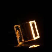 Ampoule LED E27 forme carré - Avec filament lumineux
