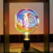 Ampoule décorative E27 LED - Globe irisé futuriste