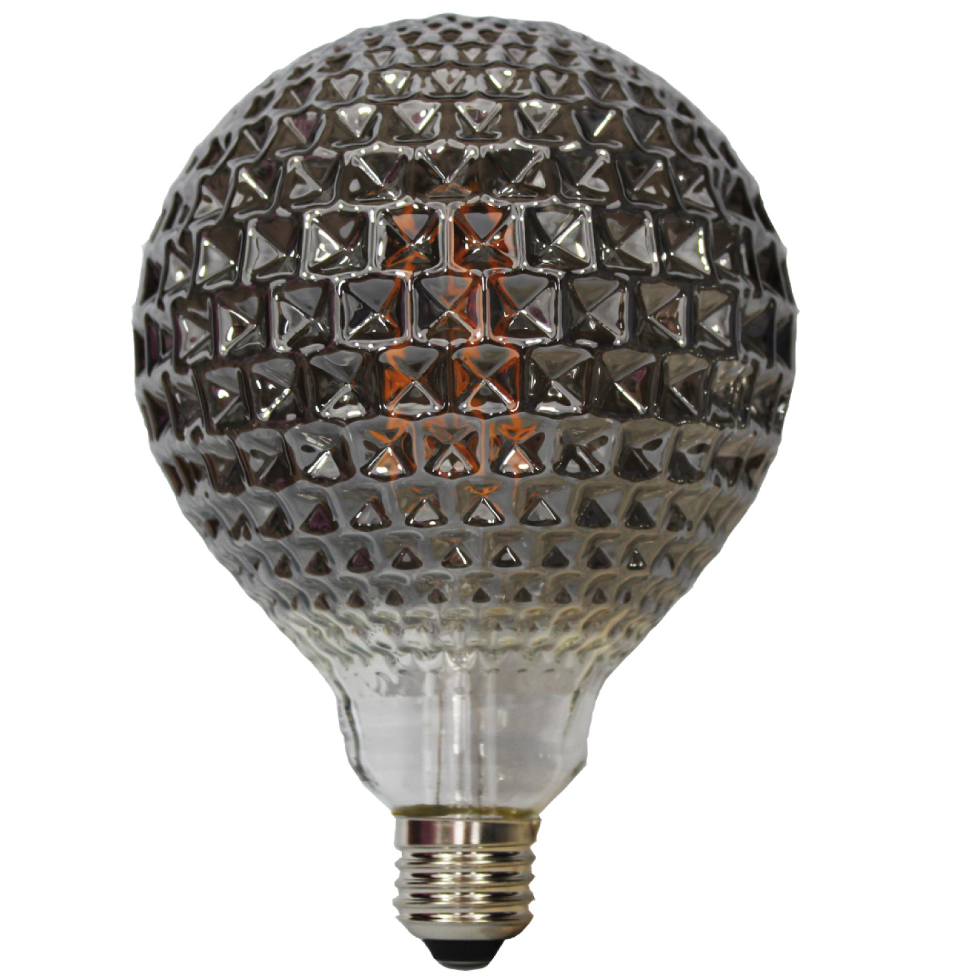 Ampoule LED décorative -Globe E27 - Effet mosaique - 4W - Blanc chaud