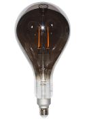 Ampoule décorative LED  XL- Culot E27 - Poire verre fumé noir - 6W - 3000K