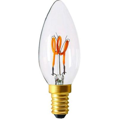 Ampoule LED - Culot E14 - Flamme filament loopings