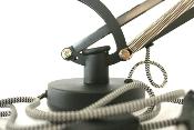 Applique lampe d'architecte en métal bras articulé noir mat E27