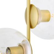 Lampadaire en laiton avec globes en verre - Modèle Magda