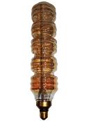Ampoule E27 LED -  Forme Tube XXL Verre ambré - 4W - 2200K - Blanc chaud