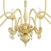 Lustre Montbrizo chandelier laiton 