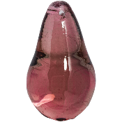 Perle poire - Violette translucide - Petit modèle