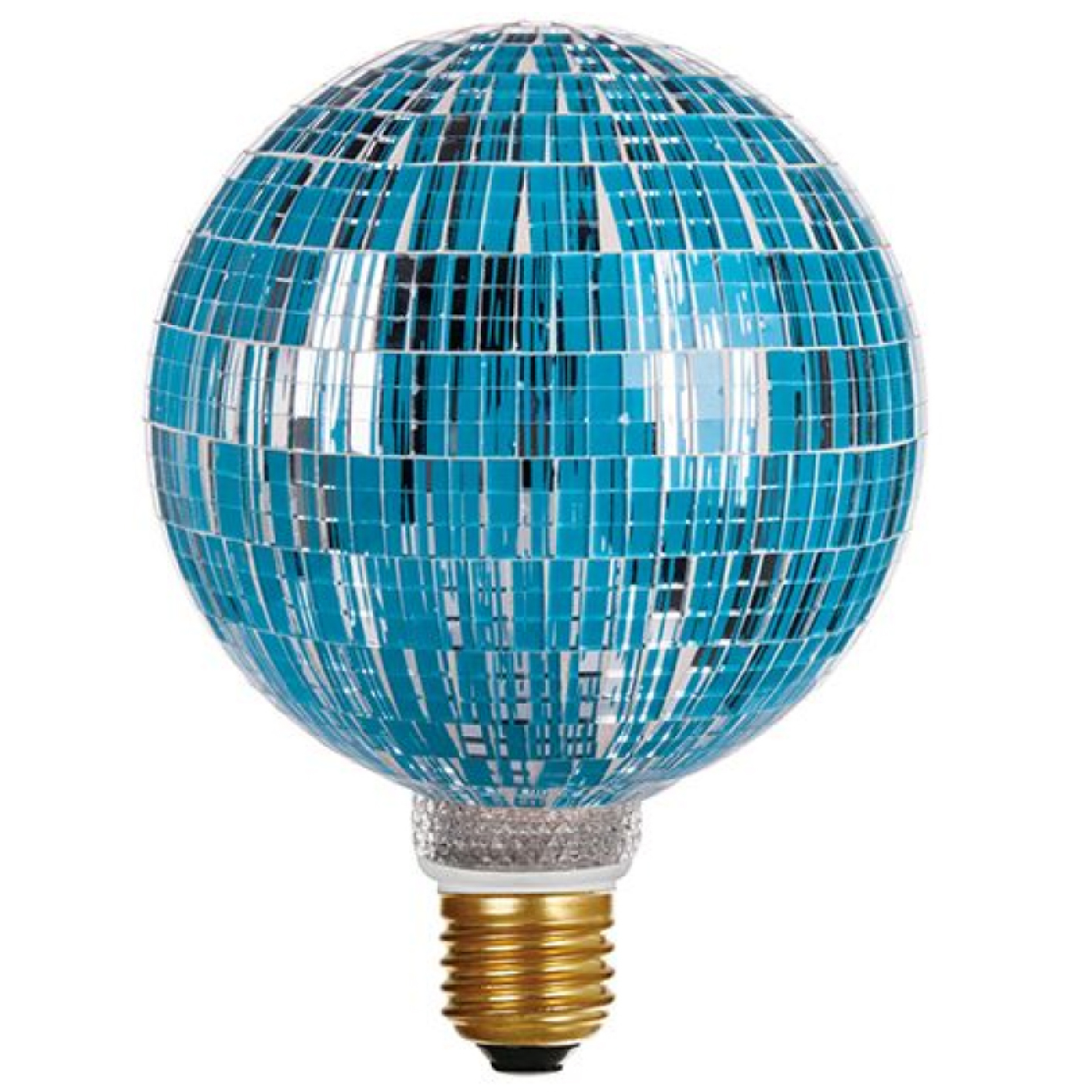 Ampoule LED décorative à facettes bleues - Globe culot E27 - 3.5W - 40LM - 6000K