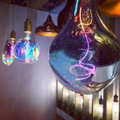 Ampoules décorative E27 LED - Globe déformé irisé