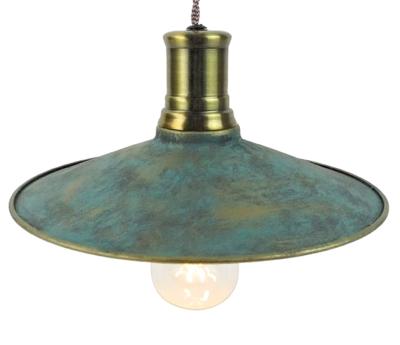 Suspension en métal finition bronze patiné style industriel - Luminaire vintage