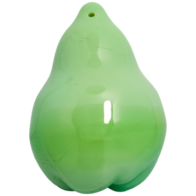 Perle poire - Vert de jade nacrée - Grand modèle