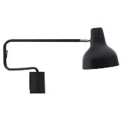 Applique Métal laqué noir lampe de bureau bras articulé