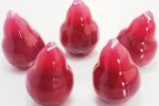 Perle poire - Coloris framboise - Grand modèle