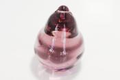 Perle poire - Violet translucide - Grand modèle