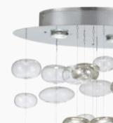 Plafonnier en métal et bulles en verre - 3XGU10 - 50W