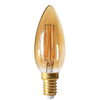 Ampoule LED - Culot E14 - Flamme filament croix 