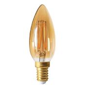 Ampoule LED - Culot E14 - Flamme filament croix 