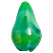 Perle poire - Vert jade - Petit modèle