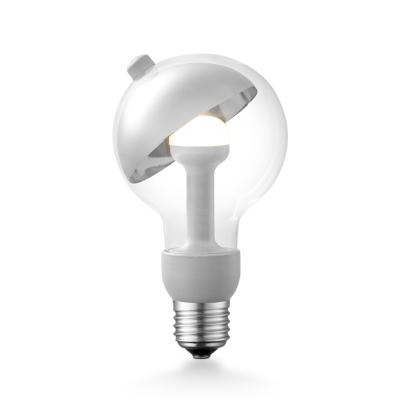 Ampoule LED culot E27 forme globe avec parabole chrome - Petit modèle - G80