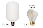 Ampoule LED - Culot E27 - Forme gélule blanche XL - 4000K - 4W