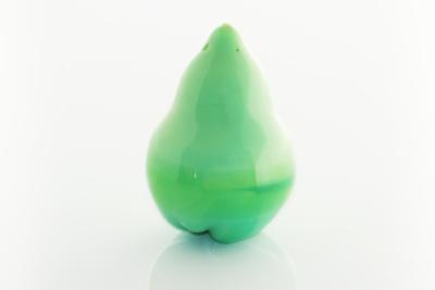 Perle poire - Vert de jade nacrée - Grand modèle