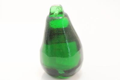 Perle poire - Vert foncé translucide - Petit modèle