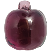 Perle pomme améthyste translucide