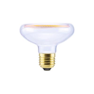 Ampoule LED E27 forme soucoupe - Avec filament lumineux