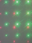 Projecteur de façade décoration de Noël points verts et rouges