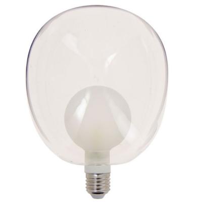 Ampoule LED déco - double verre - culot E27 - blanc neutre - forme allongée