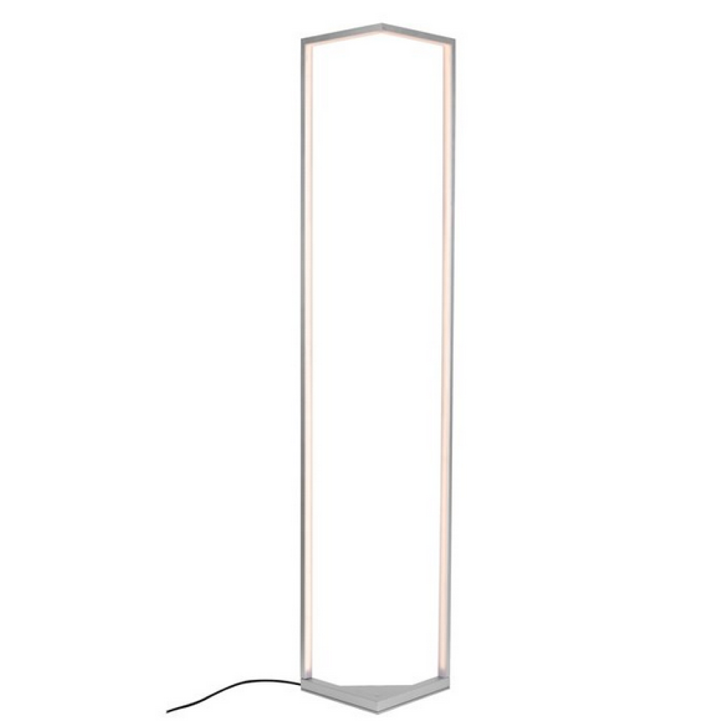 Lampadaire design base carré avec LED intégrée éclairage moderne contemporain