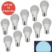 LOT DE 10 Ampoules LED culot E27 lumière noire - E27 - 6W