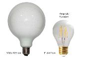 Ampoule LED culot à vis E27 - Effet ciel étoilé - 8W - 4000K - Diam 125mm