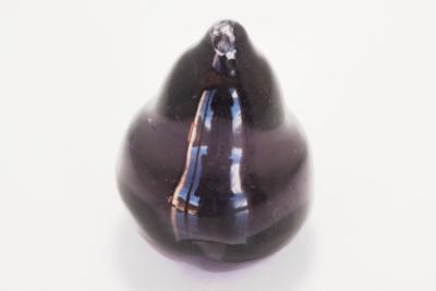 Perle poire - Noire reflet violet - Grand modèle