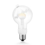 Ampoule LED culot E27 forme globe avec parapluie blanc amovible - Petit modèle G80