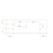 Kit rosace XXL rectangulaire à 5 trous et 6 trous latéraux - Pavillon