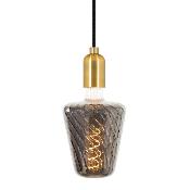 Ampoule LED - Forme vase verre fumé
