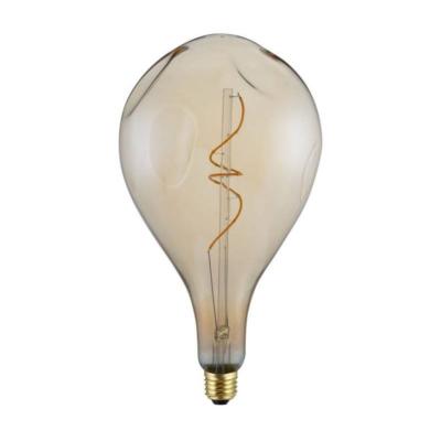 Ampoule XXL E27 LED - Poire cabossée dorée