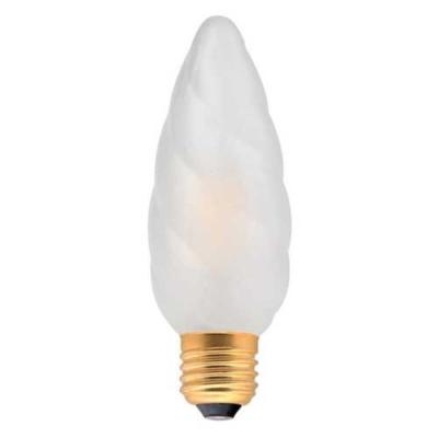 Ampoule LED - Flamme torsadée blanc satiné
