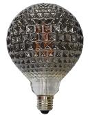 Ampoue LED décorative -Globe E27 - Effet mosaique - 4W - Blanc chaud