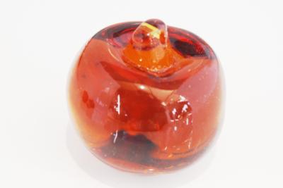 Perle pomme orange caramel translucide